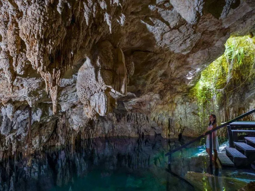 CAVE CENOTE STAIRS