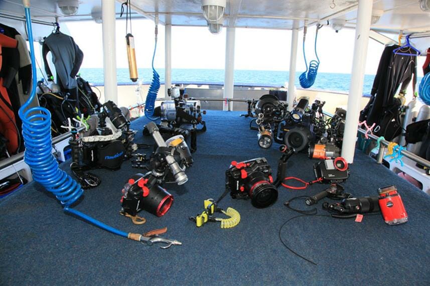 Valentina diving station deck