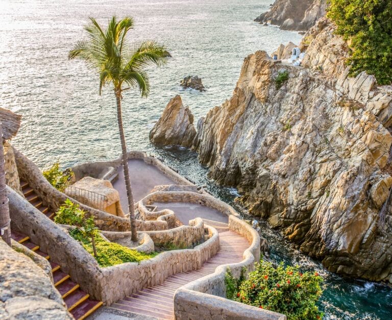 Famous diver's cliff in Acapulco.